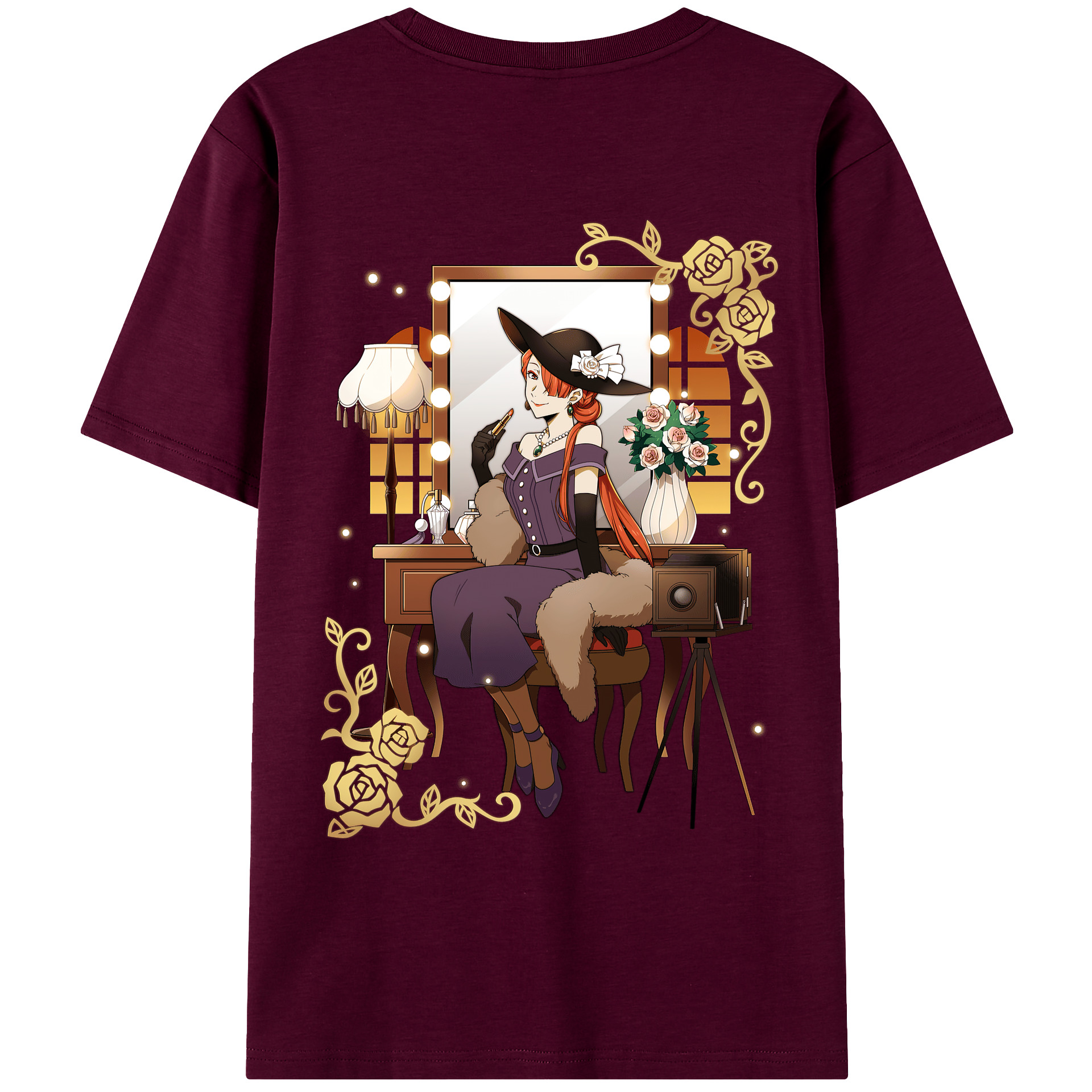 （画像用） 文豪ストレイドッグス Bungo Stray Dogs レディース半袖Tシャツ(バックプリント)